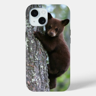 キュートブラックベアキュブ登山アツリー iPhone 15ケース
