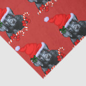 キュートブラックラブラドールリトリーブクリスマス 薄葉紙 (詳細)