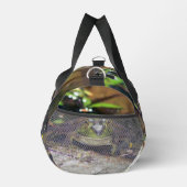 キュートブルカエル顔パーソナライズされた動物 ダッフルバッグ (右)