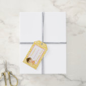 キュートブルネットバレリーナギフトラベル ギフトタグ (より糸付き)