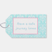 キュートブルネットバレリーナギフトラベル ギフトタグ (裏面横)