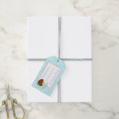 キュートブルネットバレリーナギフトラベル ギフトタグ (より糸付き)