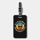 キュートブルフランスのドッグデザイン ラゲッジタグ (正面縦)