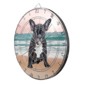 キュートブルフランスのドッグビーチサンウォーター ダーツボード (正面右)