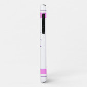 キュートブルフランスのドッグ顔ピンクブルードガホリック Case-Mate iPhoneケース (裏面/左)