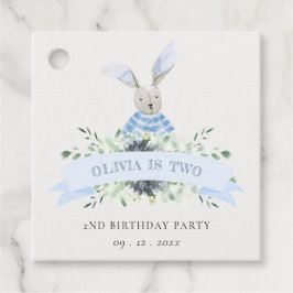 キュートブルーアクアバニーフェスティバルANY AGE誕生日 フェイバータグ