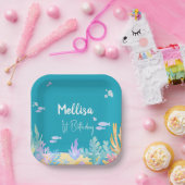 キュートブルーアンダーザシー紙プレート ペーパープレート (パーティー)