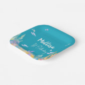 キュートブルーアンダーザシー紙プレート ペーパープレート (傾斜あり)