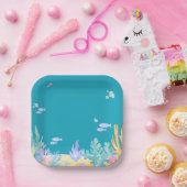 キュートブルーアンダーザシー紙プレート ペーパープレート (パーティー)