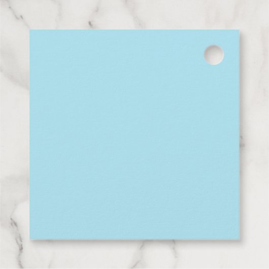 キュートブルーカニシーアニマルズボーイハッピーバースデー フェイバータグ (裏面)