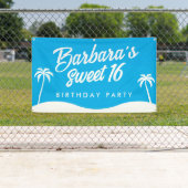 キュートブルーサマービーチパーティースウィート16 横断幕 (インサイチュ)