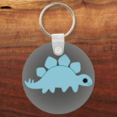 キュートブルーステゴサウルスオングレー キーホルダー (正面)
