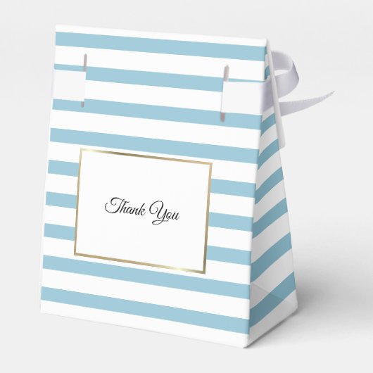 キュートブルーストライプ《キリスト教》洗礼式や命名式バプテスマ受賞箱 フェイバーボックス (裏面サイド)