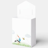 キュートブルーストークベビーシャワーカスタム フェイバーボックス (見開き)