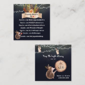 キュートブルーデザイン スクエア名刺 (正面/裏面)