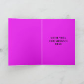 キュートブルードラゴン漫画パーソナライズされた誕生日 カード (内部)