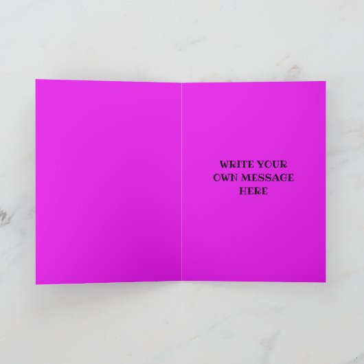 キュートブルードラゴン漫画パーソナライズされた誕生日 カード (内部)