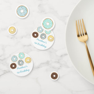 キュートブルードーナツ誕生日 コンフェッティ