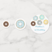 キュートブルードーナツ誕生日 コンフェッティ (正面)