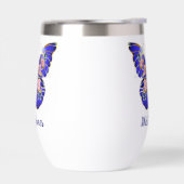 キュートブルーピンク金ゴールド蝶フローラ名 (左面)