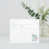 キュートブルーフローラキッチンスタンドミキサーレシピ (スタンド正面)