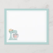 キュートブルーフローラキッチンスタンドミキサーレシピ (裏面)