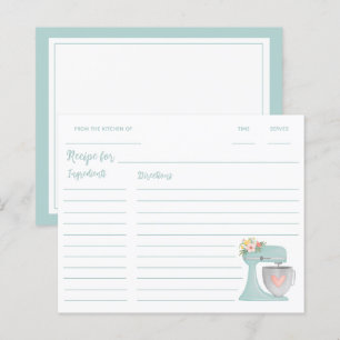 キュートブルーフローラキッチンスタンドミキサーレシピ