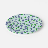 キュートブルーベリーズ紙プレート ペーパープレート (アングル)