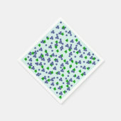 キュートブルーベリー紙ナプキンス スタンダードカクテルナプキン (角)