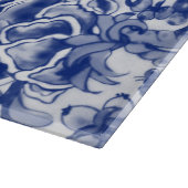 キュートブルーホワイトバニーラビットカタツムリジャコビーンフローラ カッティングボード (角)