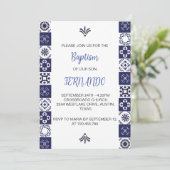 キュートブルーメキシカンバプテスバウティソ招待状 招待状 (スタンド正面)