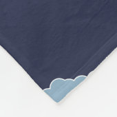 キュートブルーラマス名前をカスタムする フリースブランケット (角)