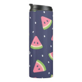 キュートブルー新学期スイカフルーツ タンブラー (回転右)