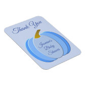 キュートブルー男の赤ちゃんカボチャカスタムンベビーシャワー マグネット (右側)