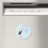 キュートブルー男の赤ちゃんコウ マグネット (インサイチュ (食洗機))