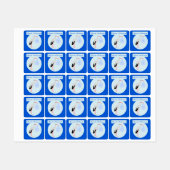 キュートブルー男の赤ちゃんストークカスタムウェア ラベル (シート)