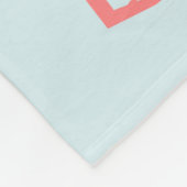 キュートブルー男の赤ちゃんストークカスタム フリースブランケット (角)