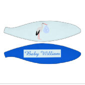 キュートブルー男の赤ちゃんストークカスタム ミニバスケットボール (パネル)