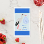 キュートブルー男の赤ちゃんストークベイビーシャワーカスタム (インサイチュ)