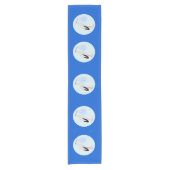 キュートブルー男の赤ちゃんストークベビーシャワー ショートテーブルランナー (正面)