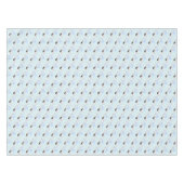 キュートブルー男の赤ちゃんストークベビーシャワー テーブルクロス (正面(横))