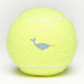 キュートブルー男の赤ちゃんナルファルカスタムベビー名 テニスボール (正面)