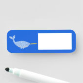 キュートブルー男の赤ちゃんナルファル 名札 (インサイチュ)