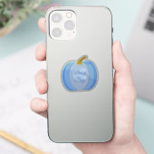 キュートブルー男の赤ちゃんパンプキンカスタム シール (スマートフォン)
