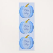 キュートブルー男の赤ちゃんパンプキンカスタム ヨガマット (正面)