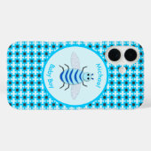 キュートブルー男の赤ちゃんビーカスタム Case-Mate iPhoneケース (裏面 (横))