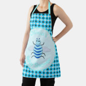キュートブルー男の赤ちゃんビーベイビーシャワーカスタム エプロン (インサイチュ)