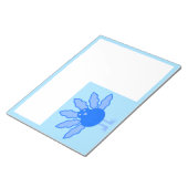 キュートブルー男の赤ちゃん感謝祭トルコ ノートパッド (アングル)