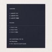 キュートブルー赤面ガーデンホームステイベッド&ブレックファースト 名刺 (内部フラット)