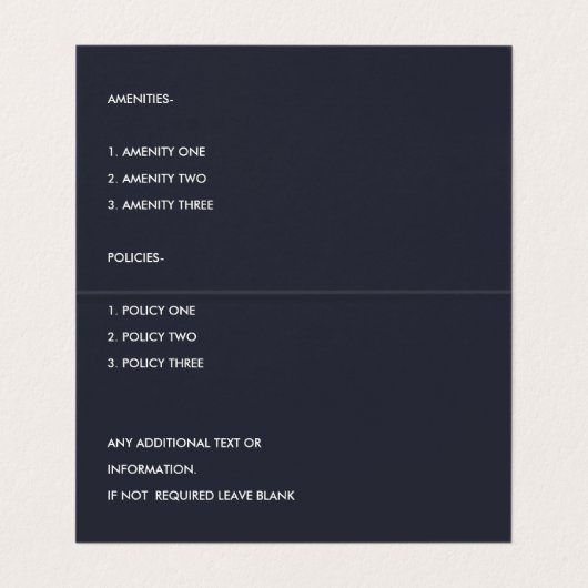 キュートブルー赤面ガーデンホームステイベッド&ブレックファースト 名刺 (内部フラット)